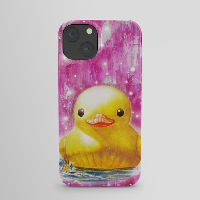 Giant Duck pink iPhone Case