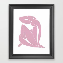 Blue Nude by Henri Matisse (in pink) Framed Art Print