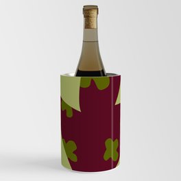 Patterned abstract color plant 1 Wine Chiller