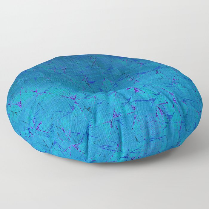 Distortion (Blue Skies) Floor Pillow