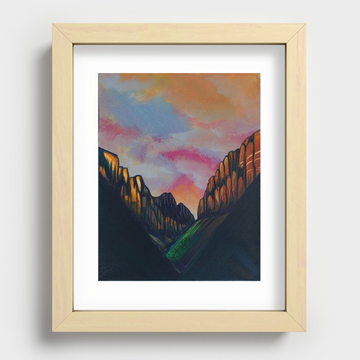 Through the Valley Recessed Framed Print