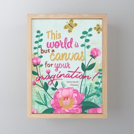 Peonies - Flowers for Thoughts Framed Mini Art Print
