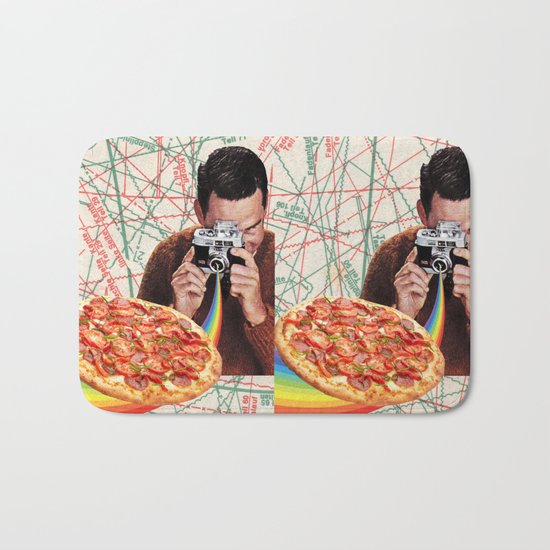 pizza obsession Bath Mat