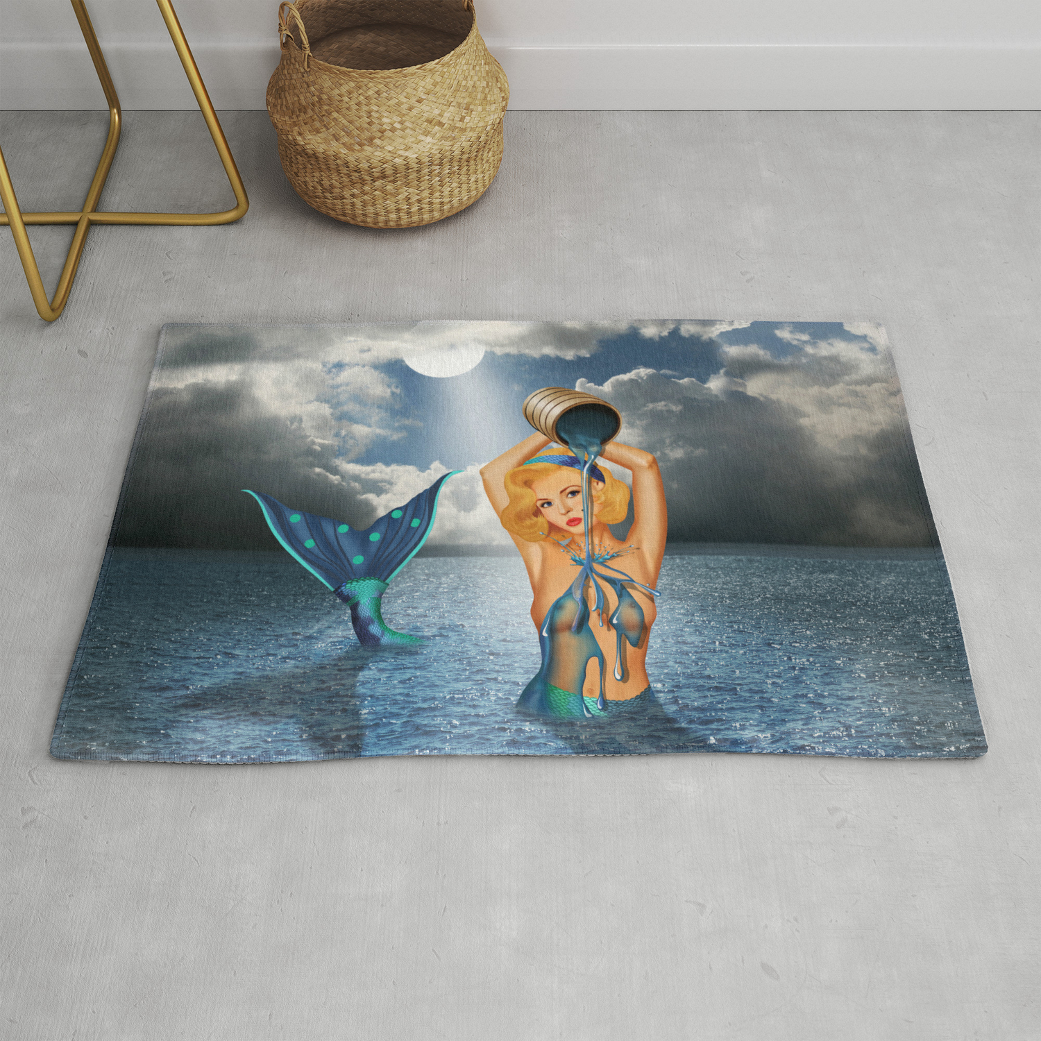 The Bathtub Of The Mermaid Rug By Monikajuengling Society6 The Bathtub Of The Mermaid Rug By Monikajuengling Society6