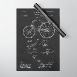 Bicycle 1889 Patent Cycling Wrapping Paper