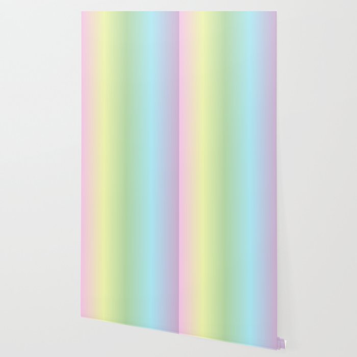 Pretty Pastel Rainbow Color Gradient Wallpaper By