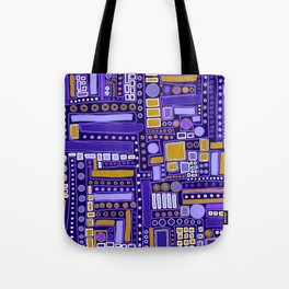 Mid-Century Modern Maze ~ Purple! Tote Bag