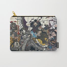 “ Seven Lucky Gods ” by（Utagawa Kuniyoshi + Keisai Eisen + Utagawa Kunisada） Carry-All Pouch | Takarabune, Ukiyo E, Painting, Sevenluckygod, Ukiyoe, Luckygod 