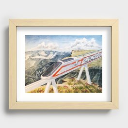 Cairo To Cape Town Train Recessed Framed Print