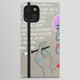 Author Ayn Rand iPhone Wallet Case