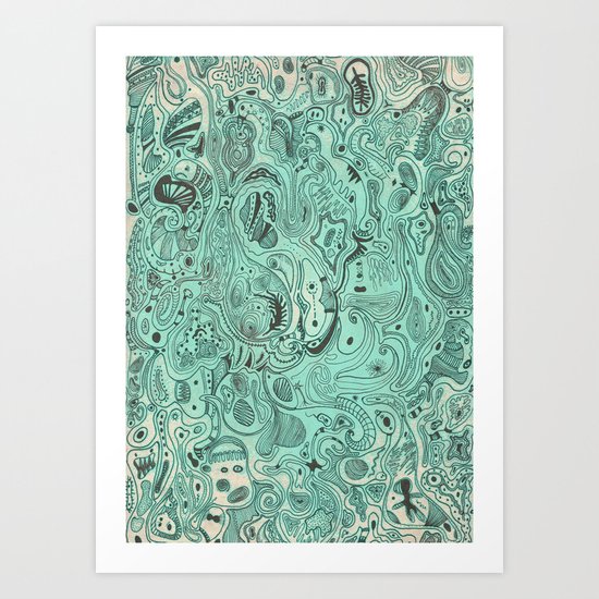 Histological section of my inner world (#4) Art Print