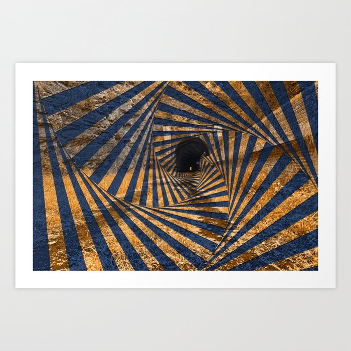 Paw Paw Tunnel - Spiral Psychedelia Art Print