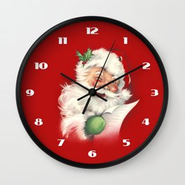 Vintage Santa Wall Clock