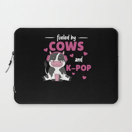 Fueled By Cows And K-pop Laptop Sleeve