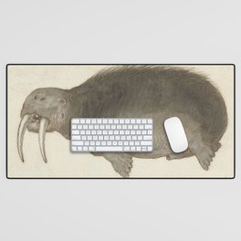 Vintage Walrus Illustration 16th Century Desk Mat