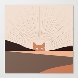 Cat Landscape 124 Canvas Print