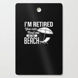 Retirement Beach Retired Summer Waves Party Cutting Board