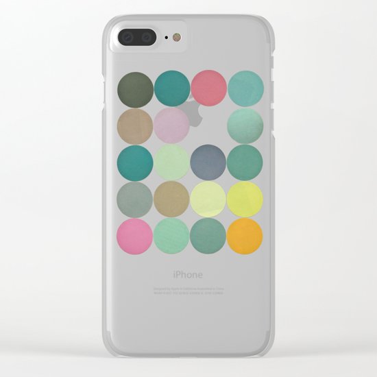 Circles I Clear iPhone Case