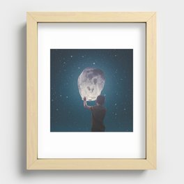 Moon Lanterns Recessed Framed Print