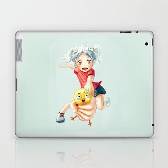 Chicken Grab Laptop & iPad Skin
