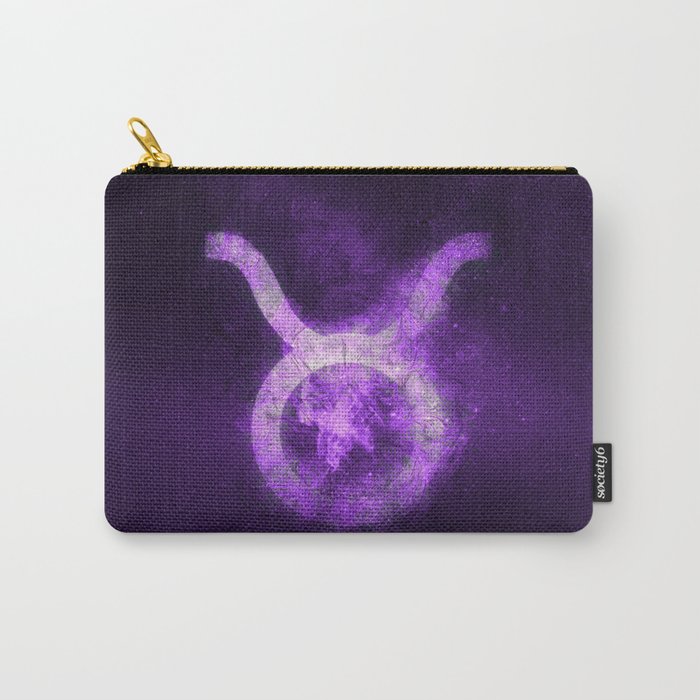 Taurus Zodiac Sign. Abstract night sky. Carry-All Pouch