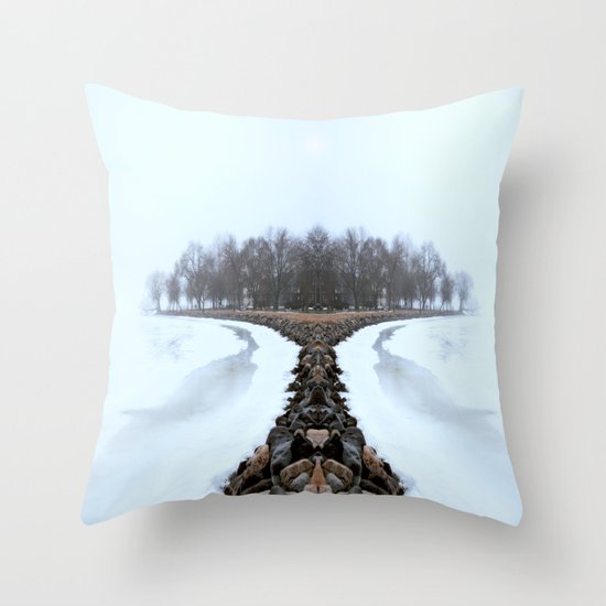 ManuIsland Throw Pillow