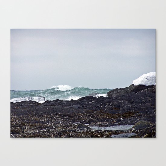 Late Winter Surf Canvas Print
