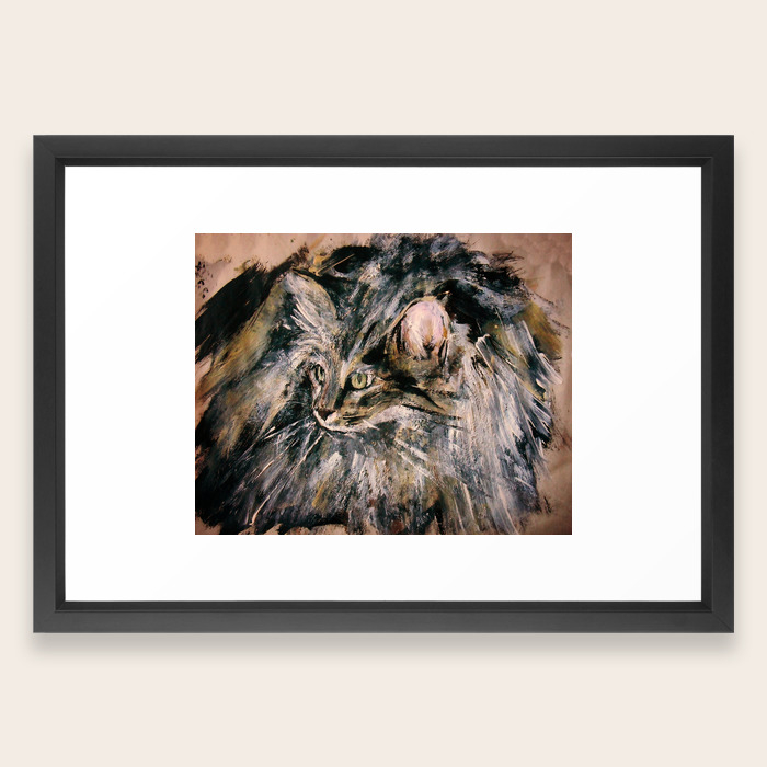 Norwegian Forest Cat Framed Art Print By Jamespeart Society6