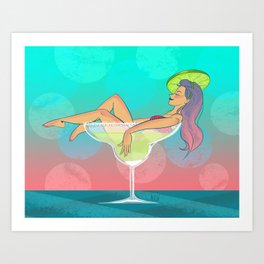 Summer & margaritas Art Print