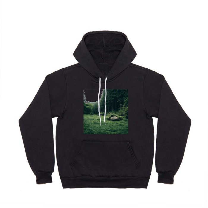 Meadow in a Forest Landscape Photography Hoody