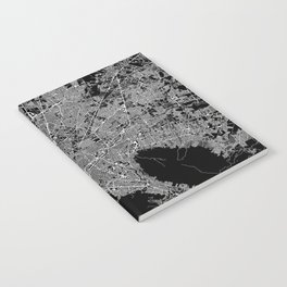 Monterrey Black Map Notebook