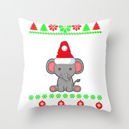 Christmas Elephant Throw Pillows Society6