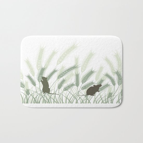 Mice In The Grain No. 1 Bath Mat