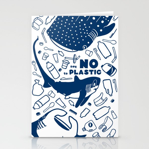Say No to Plastic- Alopias Stationery Cards