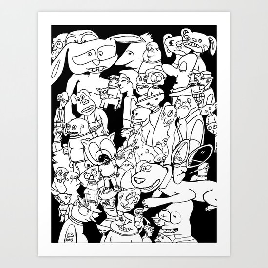 Animal Evolution Art Print