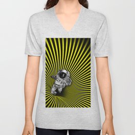 Astronaut in a black hole - Vertigo V Neck T Shirt