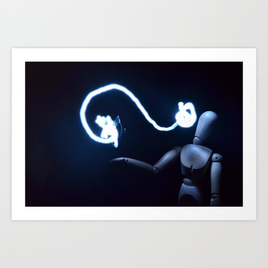Artist's fairy Art Print