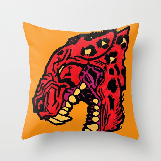 crimson Throw Pillow