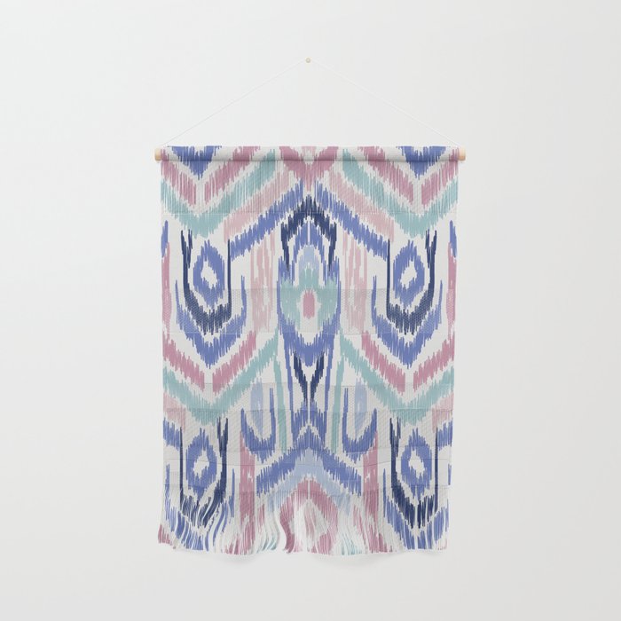 Ikat Ikat Pastel Wandering Wall Hanging