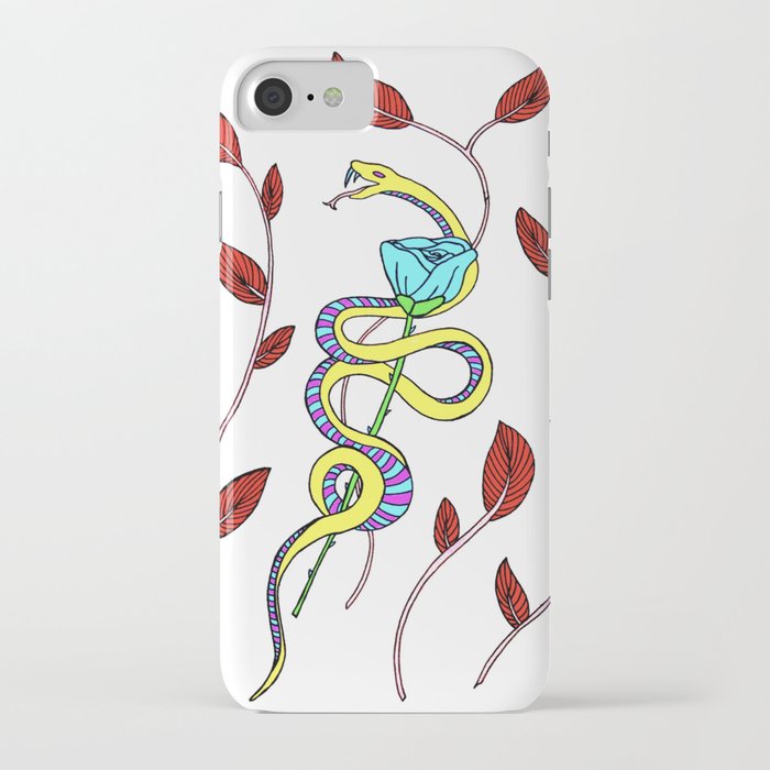 Serpent and a Rose iPhone Case