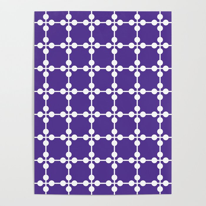 Droplets Pattern - Purple Poster
