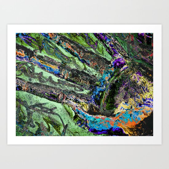 vibrancy in hand Art Print