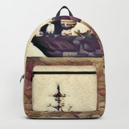 Aircraft Carrier Arrival In Weathered Backpack