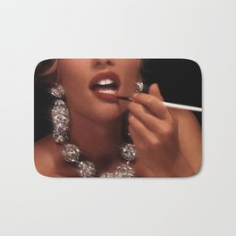 Finish touch Bath Mat | Curated, Party, Retro, Sexy, Brown, Weekend, Woman, Dark, Fashion, Glamour 