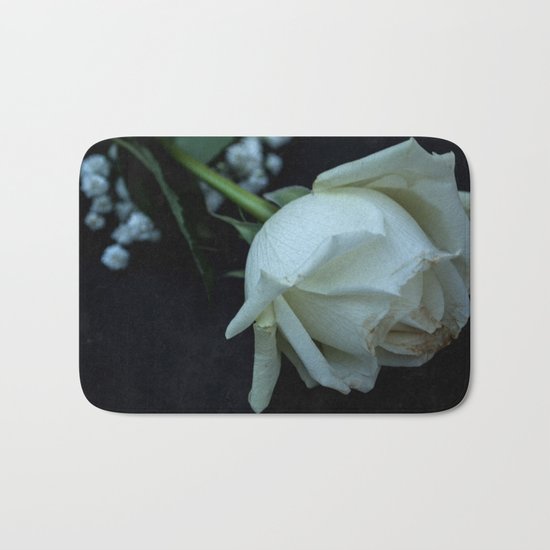 White Rose Bath Mat