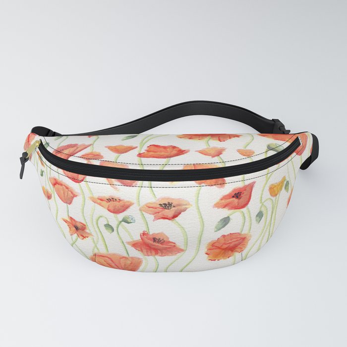 Dancing Poppies Fanny Pack by Melly Terpening | Society6