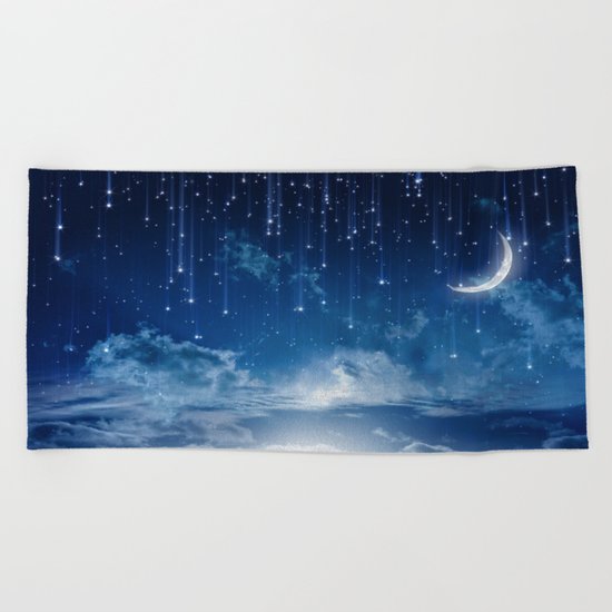 shooting stars Beach Towel