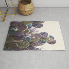 Pastel Cactus: Surreal photo in muted confetti colors Rug