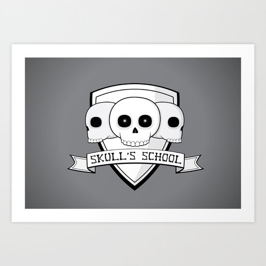 Skull's School Art Print