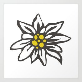 Edelweiss flower Art Print